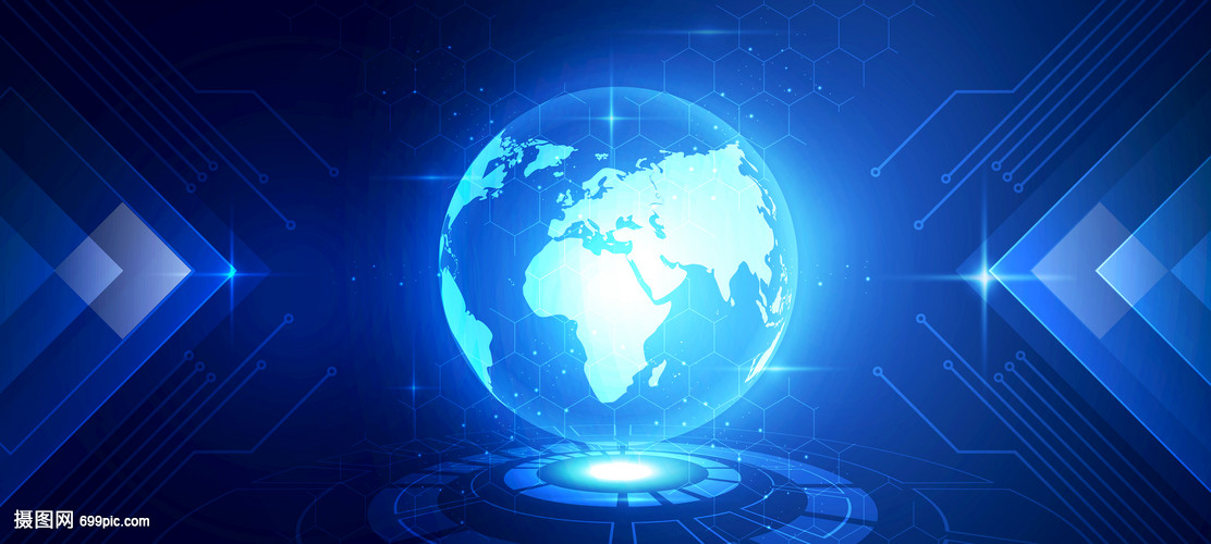 数字脉络 科技地球上的蓝色信息技术浪潮